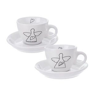 Orion Darčeková sada šálok s podšálkami ANGEL, 90 ml vyobraziť