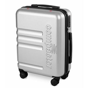 Kabínová batožina na kolieskach Compactor Luna S, vrátane ručnej pumpy, váhy, TSA zámok, 55x20x40 cm, strieborná, S vyobraziť