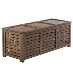 Záhradný úložný box, hnedá, LADAM vyobraziť