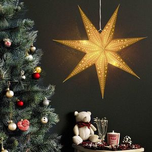 Solight LED zlatá vianočná hviezda, závesná, 60 cm, 20x LED, 2x AA, zlatá farba, 1v295 vyobraziť