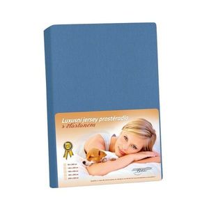 Bellatex Jersey prestieradlo s elastanom tmavomodrá, 180 x 200 cm vyobraziť