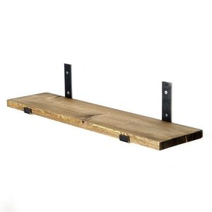 Polička Lam009 Black and Walnut vyobraziť