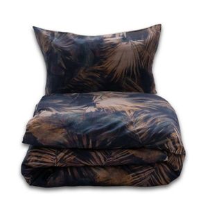 Obliečky zo zmesi bavlny a ľanu Vodné listy, 160 x 200 cm, 2 ks 70 x 80 cm vyobraziť
