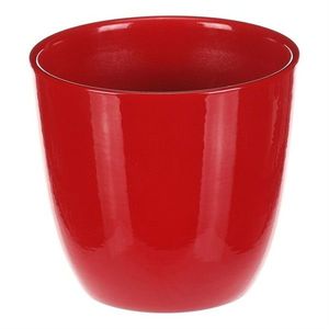 Keramický obal na kvety Terakota, pr. 10 cm, červená vyobraziť