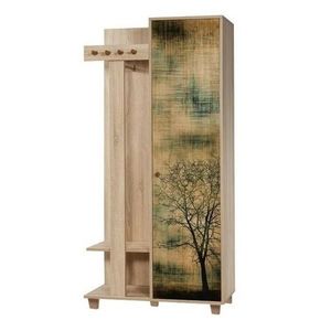 Vešiak so skriňou Garmanto Tree Sonoma Oakskriňou vyobraziť