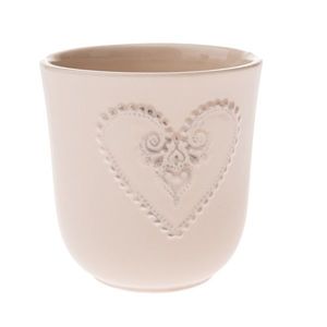 Keramický obal na kvetináč Hart béžová, 13 x 13, 3 cm vyobraziť