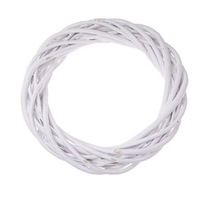 Prútený veniec Elemetary biela, pr. 20 cm vyobraziť