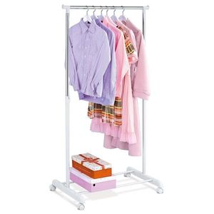 Stojan na šaty ABD-1209 WT chróm / biela, 83 x 164 cm vyobraziť