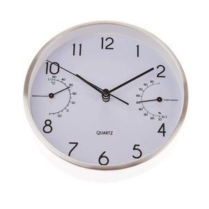 Nástenné hodiny s teplomerom a vlhkomerom 15 cm vyobraziť
