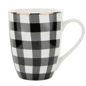 Florina Porcelánový hrnček winter glam grid, 340 ml vyobraziť