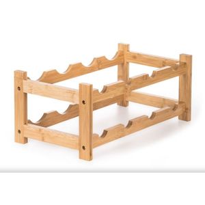 G21 Bambusový stojan na víno, 8 fliaš, S vyobraziť