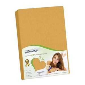 Bellatex Jersey prestieradlo Kamilka horčicová, 90 x 200 cm vyobraziť