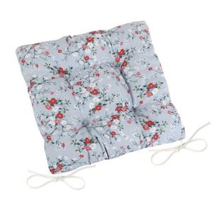 Bellatex Sedák DITA prešívaný Kvietky sivá, 40 x 40 cm vyobraziť