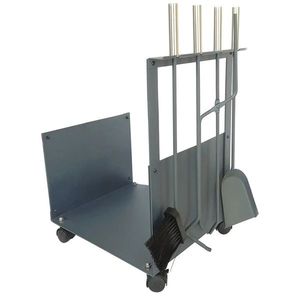 Krbový kôš na drevo s náradím, 40 x 30 x 62 cm vyobraziť