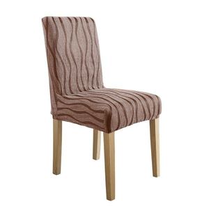 Súprava 2 pružných žakárových poťahov na stoličky so vzorom vlniek vyobraziť