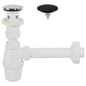 Umývadlový sifón Quick-Clac chróm + mat čierna 30724762 vyobraziť