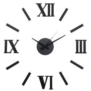 Hodiny STICKER TULUS fi 100 cm čierne -MC vyobraziť