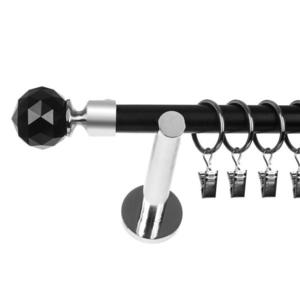 Garniža I stylus fi 19 240 cm guľa krištáľ čierny/chróm vyobraziť