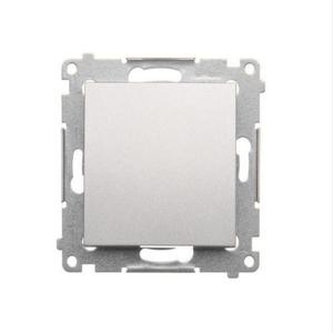 DW1/43 Jednopólový vypínač strieborný mat vyobraziť