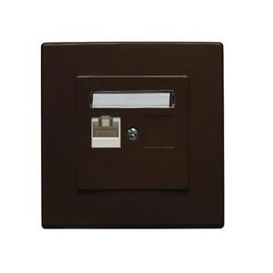 GPK-1L Počítačová zásuvka RJ45 jednonásobná hnedá vyobraziť