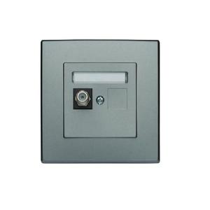 GPA-1L Anténna zásuvka jednoduchá Inox typ F vyobraziť