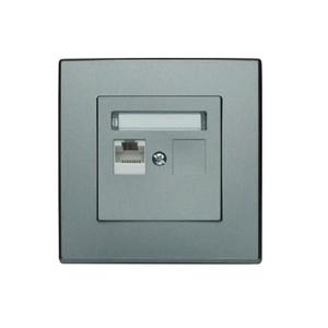 GPK-1L Počítačová zásuvka RJ45 jednonásobná inox vyobraziť