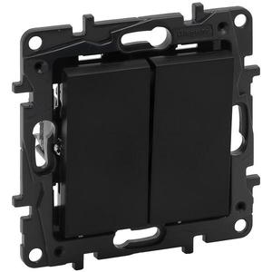 Lustrový dvojpólový vypínač 863505 NS čierny vyobraziť