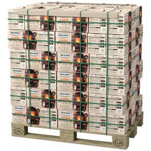 Brikety Record - paleta 90 kusov v balení po 10kg vyobraziť