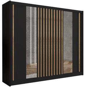 Skriňa Ladder 250 čierna/lamely dub craft vyobraziť