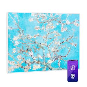 Klarstein Wonderwall Air Art Smart, infračervený ohrievač, 80 x 60 cm, 500 W, kvety vyobraziť