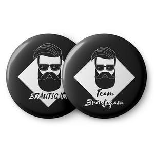 Spielehelden Odznaky Vintage Styla Rozlúčka so slobodou 12 odznakov 5, 6 cm extra veľké Darček na dievčenskú rozlúčku so slobodou vyobraziť