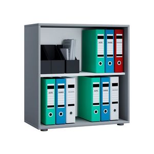 VCM Kancelársky regál Lona (bez dverí, sivá, L) vyobraziť