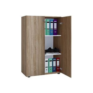 VCM Kancelárska skriňa Lona (krídlové dvere, dub sonoma, XL) vyobraziť