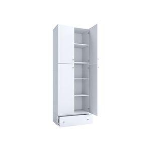 VCM Kancelárska skriňa Lona (krídlové dvere, so zásuvkou, biela, XXL) vyobraziť