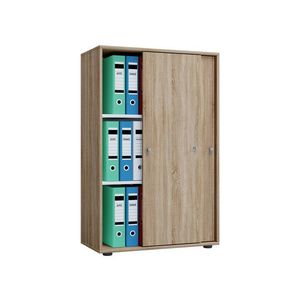 VCM Kancelárska skriňa Lona (posuvné dvere, dub sonoma, XL) vyobraziť