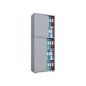 VCM Kancelárska skriňa Lona (posuvné dvere, sivá, XXL) vyobraziť