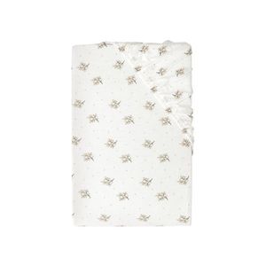 LIVARNO home Napínacia džersejová plachta, 90 – 100 x 200 cm (kvety/biela) vyobraziť