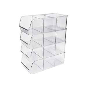 SILVERCREST® Kuchynský organizér, 4 kusy (s 3 priehradkami) vyobraziť