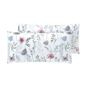 LIVARNO® Obliečky na vankúše z bavlny Renforcé, 40 x 80 cm, 2 kusy (kvety, 60 x 40 cm) vyobraziť
