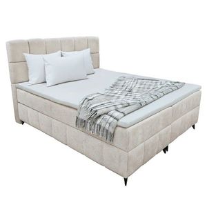KONDELA Alma boxspringová manželská posteľ béžová vyobraziť