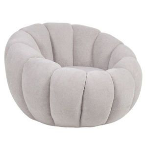 KONDELA Tekvio kreslo svetlosivá vyobraziť