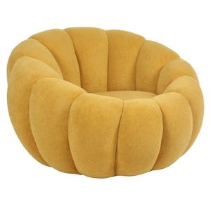 KONDELA Tekvio kreslo žltá vyobraziť