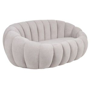 KONDELA Tekvio dvojsedačka svetlosivá vyobraziť