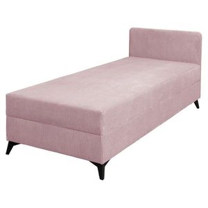 KONDELA Isib 90 čalúnená jednolôžková posteľ (váľanda) ružová vyobraziť