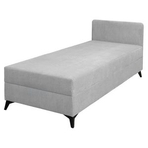 KONDELA Isib 90 čalúnená jednolôžková posteľ (váľanda) svetlosivá vyobraziť
