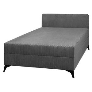 KONDELA Isib 120 čalúnená jednolôžková posteľ (váľanda) tmavosivá vyobraziť