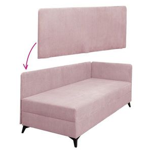 KONDELA Isib bočnica k jednolôžkovej posteli (váľande) ružová vyobraziť
