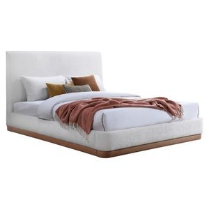 KONDELA Selina manželská posteľ s roštom 180 biela vyobraziť