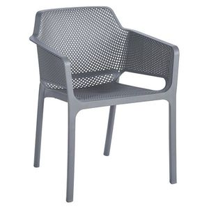 KONDELA Lavton záhradná stolička sivá vyobraziť