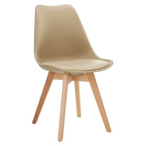 KONDELA Bali 3 New jedálenská stolička cappucino / buk vyobraziť